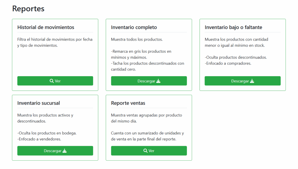 Reportes reportes